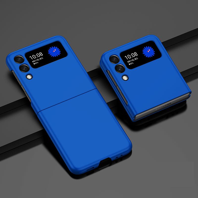 Candy Color Hard Pc Phone Case For Samsung Galaxy Z Flip 3 5g Shockproof Matte Back Cover For Galaxy Z Flip3