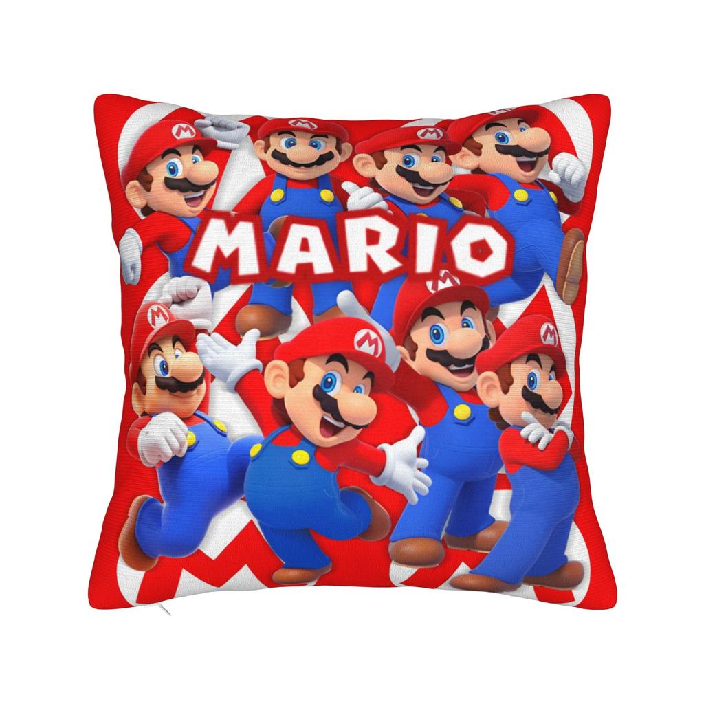 Marios 3 Pillowcase Polyester Cushion Cover Decoration Pillow Case Cover Home Zipper 45X45Cm