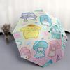 1pc Sanrio Characters Auto-Folding Umbrella - Portable 3-Fold Design with 8-Bone Iron Frame, Perfect for Fans, Travel, Daily Use, and Festive Gifts.Q0