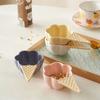 Stylish Ice-Cream Shaped Home Gift Beautiful with Handle Seasoning Dish Dessert Fruit Bowl Snack Serving Dish Appetizer Tray