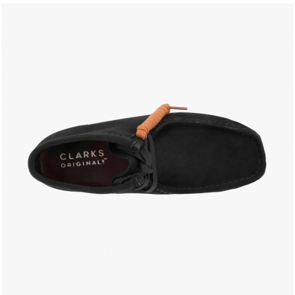 Clarks 26155521 Wallabee Black Suede Boots