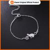 Skyrim Cat and Ball Charm Bracelet for Women Stainless Steel Cute Animal Kitten Hand Bracelets Jewelry Birthday Gift