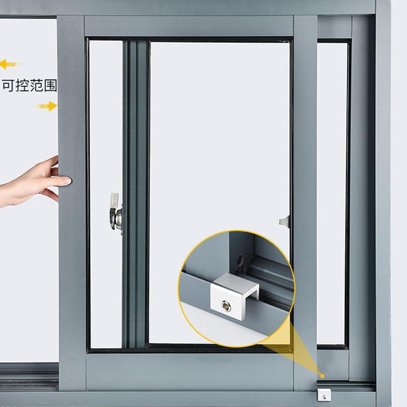 Sliding Sash Stopper Cabinet Locks Straps Doors Security Anti-theft Lock Window Sliding Door Baby Kids Child Safety Doors Lock 4