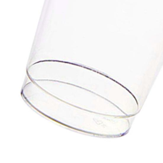 25Pcs Juice Cup Transparent Large Capacity Plastic Rimmed Disposable Water Glass Party Accessories
