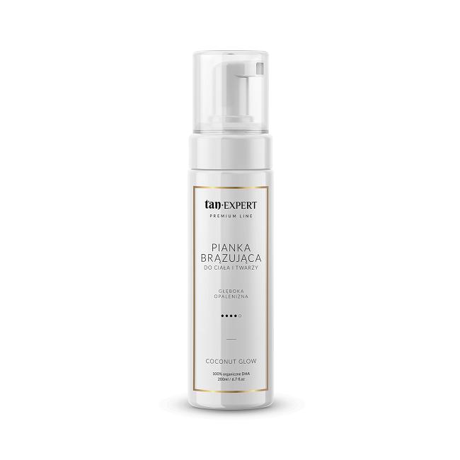 TanExpert Coconut Glow Self-Tanning Foam + Mitt