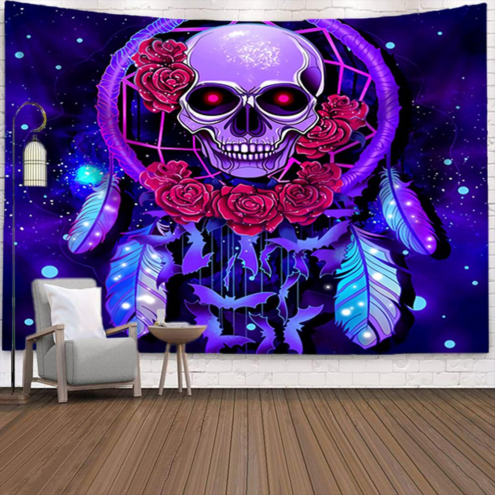 Buy Skull Tapestry Hanging Wall Tapestry for Bedroom Colorful Tapestry