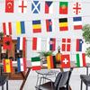Yousheng 24European Countries String Flags Mini International Bunting Banners National Country Decoration for School Sports Events Grand Opening Party