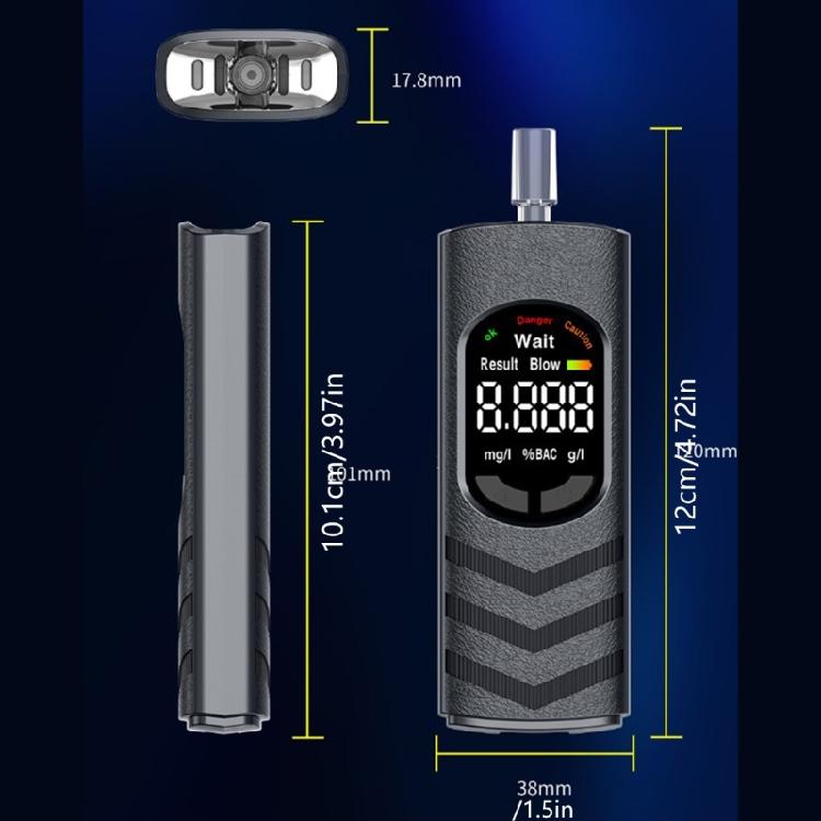 Advanced Sensors Tester Quick Testing Alarm Lightweight Breathalyzer For Car Office Outdoor Use
