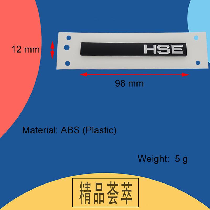 3D Premium HSE Edition Letters for England UK SUV Off Road Car Engine Hood Fender Trunk Tail Rear Decal Emblem Badge Sticker