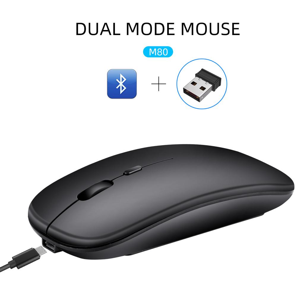 M90 Bluetooth Dual-mode 2.4G Mouse, Laptop Desktop Office Mouse, Silent Wireless Mouse