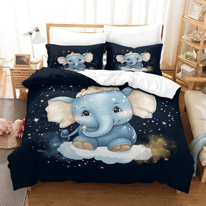 Kreslené zvířecí povlečení Ložnicový přehoz Povlak na přikrývku Povlak na polštář Jednolůžko a dvoulůžko Děti Dospívající Dárek