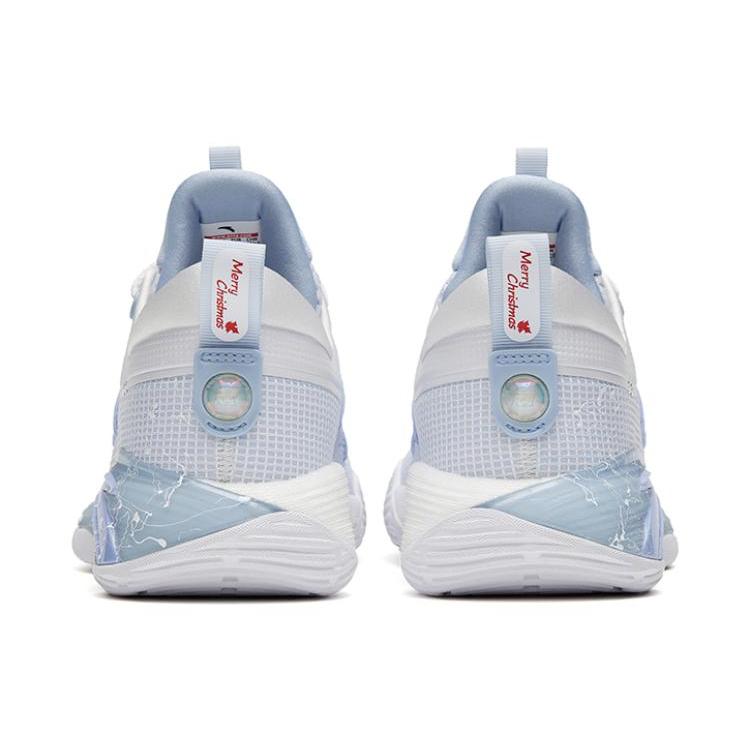 Anta Nitrogen Technology Cushioning Slip Resistant Abrasion Resistant Low Top Basketball Shoes Men's Blue White 112311105-9