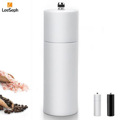 Macina Pepe Leeseph, Macina Pepe Manuale Ricaricabile in Legno di Gomma con Rotore Ceramico a Granulometria Regolabile, Gadget da Cucina