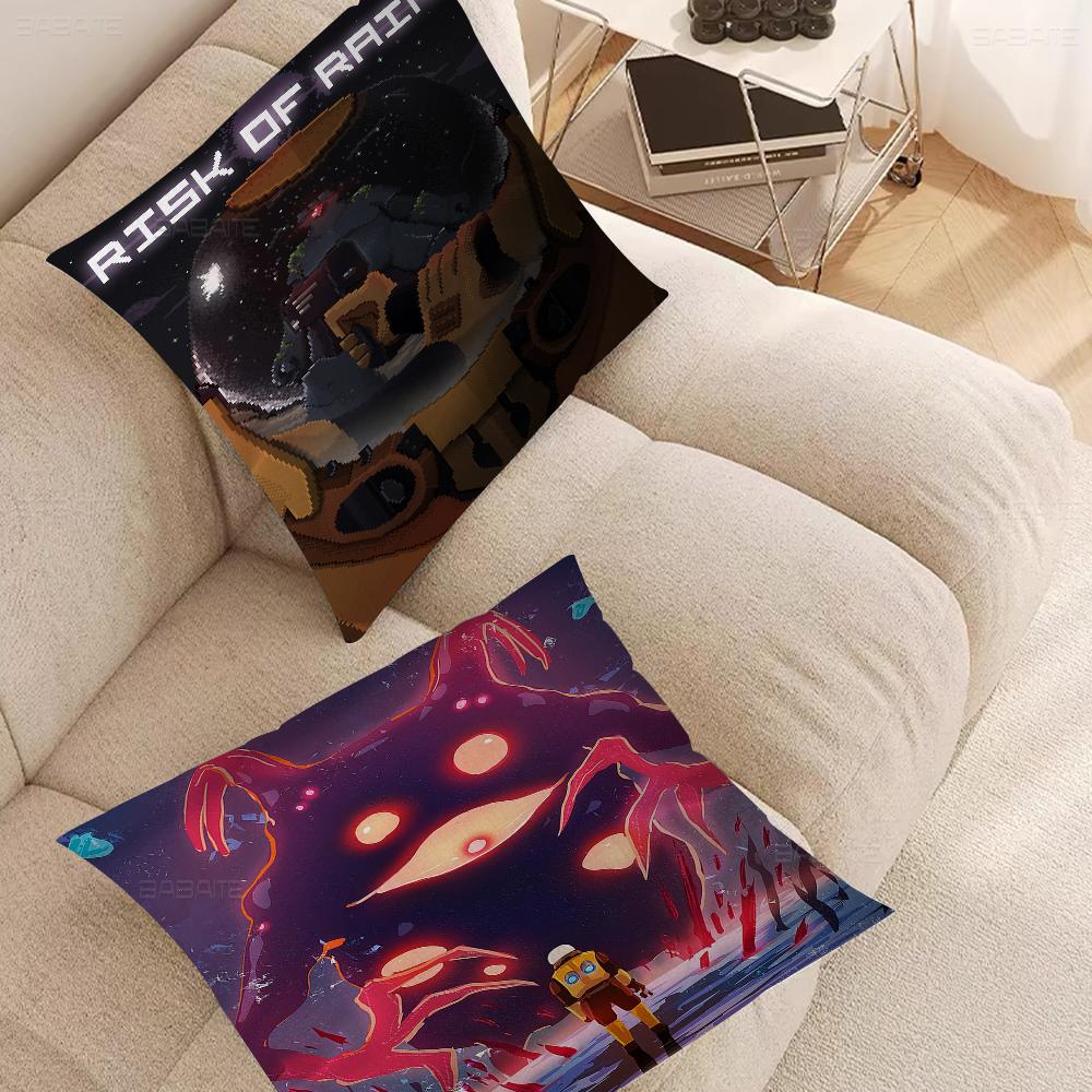Risk Of Rain Pillowcase Toon Gift Cushion Cover Bedroom Home Sofa Chair Seat Decor Pillow Case