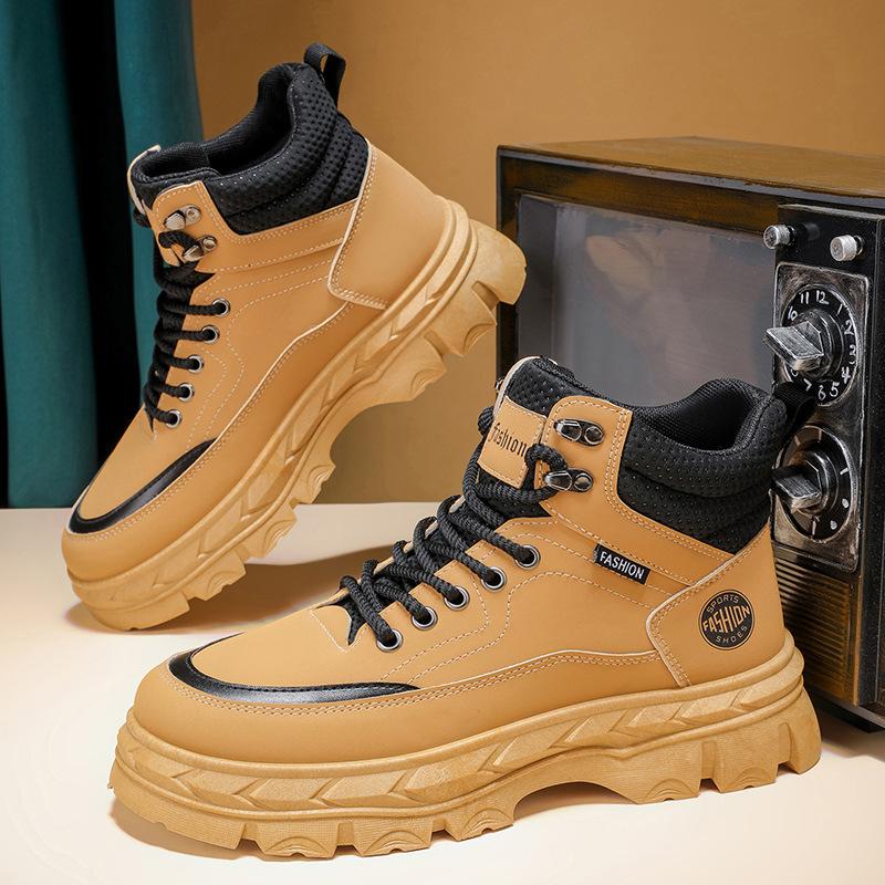 

High-top Martin boots men s shoes autumn new outdoor tooling shoes men s trend versatile platform casual short boots trendy shoes 39