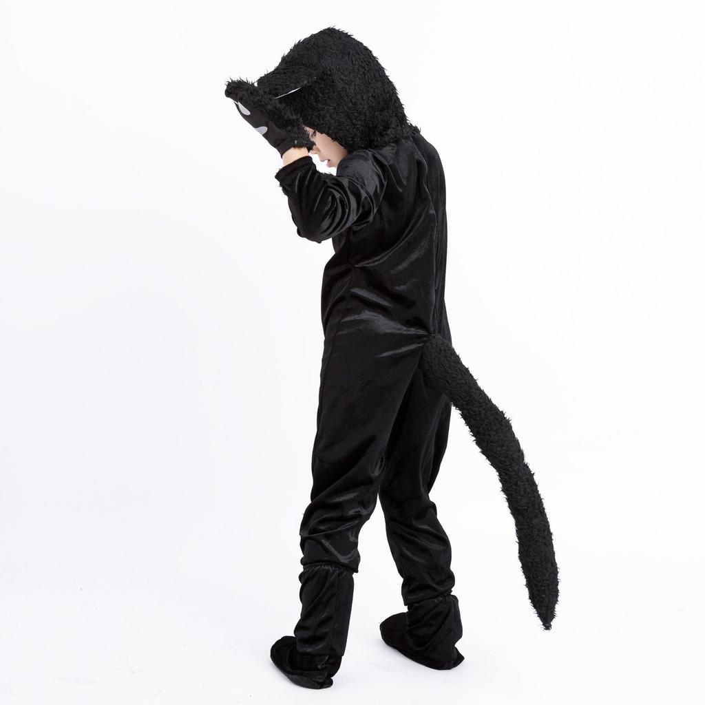 Kostým pro chlapce Pinse Halloween Černá kočka Maškarní - Dětský výkonnostní Cosplay outfit