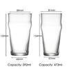 570ml Beer Glasses Set of 4 (FOUR) 1.2 Pint Glass Capacity In a Traditional Pub Drinking Glasses Design. Oversized Beer Glasses