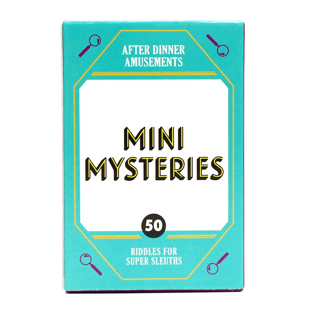 

After Dinner Amusements Board Game Mini Mysteries Get Smart Name That Tune Cards