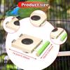 Bird Feeder Bowl Perch Cup for Cockatiel Chinchilla Small Animal Macaw Conures