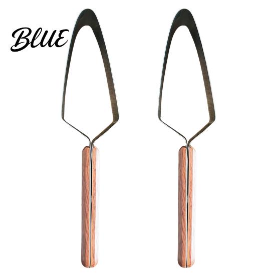 Fruit Cutter Tool Watermelon Stainless Steel Slicer with Ergonomic Handle Simple Easy Push-Pull Design Melon Cutting Push Pull