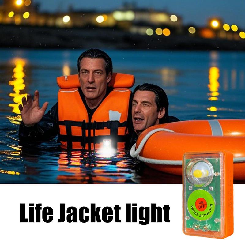 Life Jacket Light Water Activated Strobe Light Boat Lighting Marine Safety Devices High Intensity Beam Seawater Lighting China Mainland