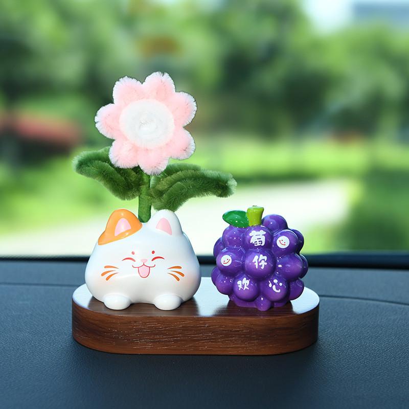 Decoração de Carro com Flor de Resina com Design Criativo para Meninas Casa Escritório Presente