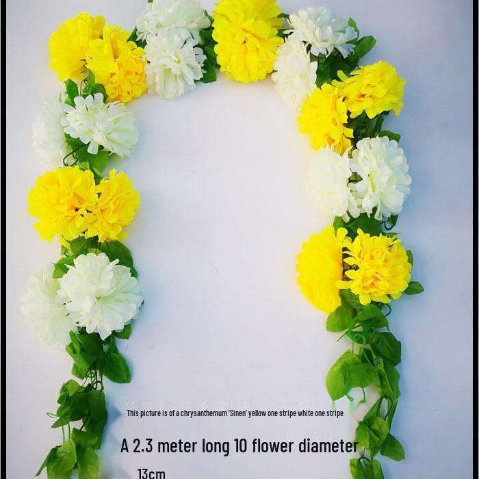 Chrysanthemum Silk Flowers for Qingming Festival Grave Offerings