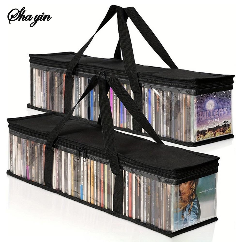 60*15*22CM Black CD Storage Bag PVC Waterproof Moistureproof Storage Bag Baseball Cap Book Storage Organizer Bag