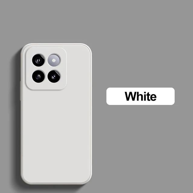 Mi 14 Mi14 Pro Case Square Liquid Silicone Phone Cases For Xiaomi Mi 12 X 12 Lite Mi 13Pro Mi14Pro Xiaomi13T Pro Soft Back Cover