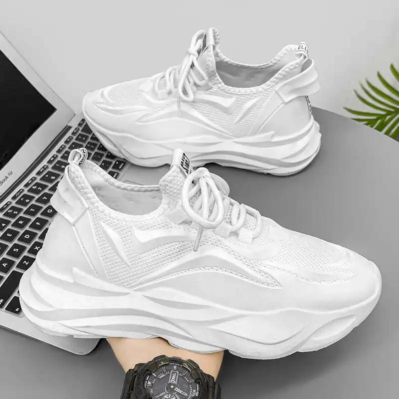 Round Toe Size Blue Women's Sneakers Casual Red Woman Boots Shoes Sneakers Sport Sapatos Sports Tines Teni High Quality