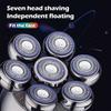 VGR V-315 5-in-1 Multi-function IPX5 Ball Shaver with Digital Display Base  Rechargeable Shaving Head Beard and Nose Hair Trimmer Multi-head Haircut