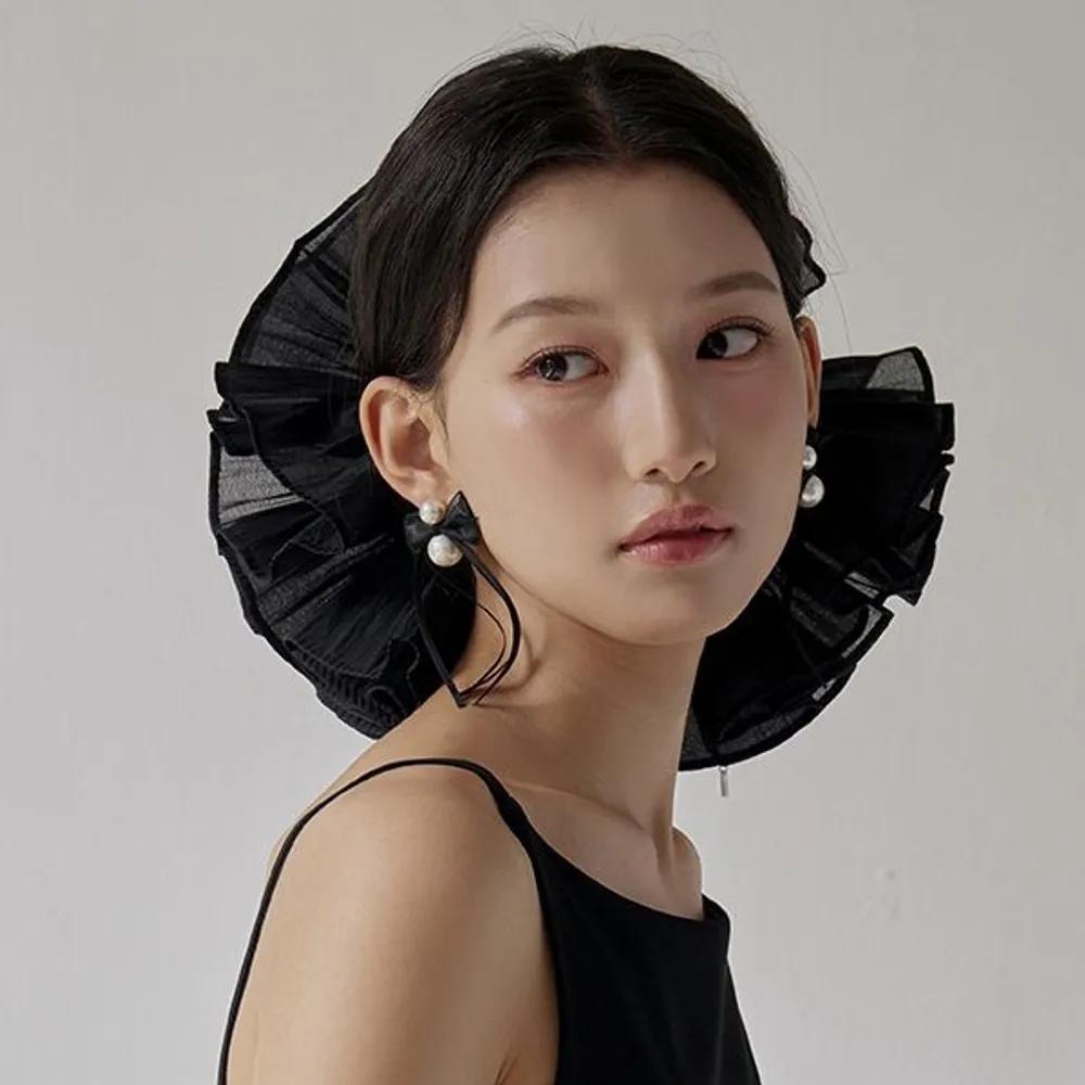 Accordion Wide Scrunchie JP-25-087S ivory