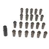 22PCS Tapered Lug Nuts with Nut Sleeve Key Alloy Steel Universal Forged Lock Nut Replacement for TOYOTA Titanium M12x1.5
