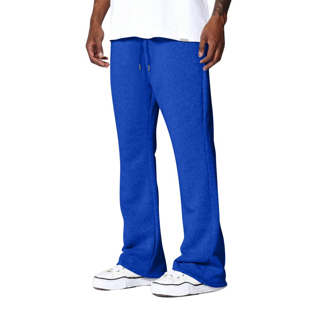 Men's Solid Color Loose Wide Leg Sweatpants Men's Casual Fashion Sweatpants