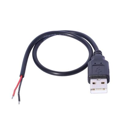 2-Pin USB-Ladeanschluss USB Stecker/Buchse Stromversorgungs-Verlängerungskabel Draht Datenleitung Stromkabel Ersatz