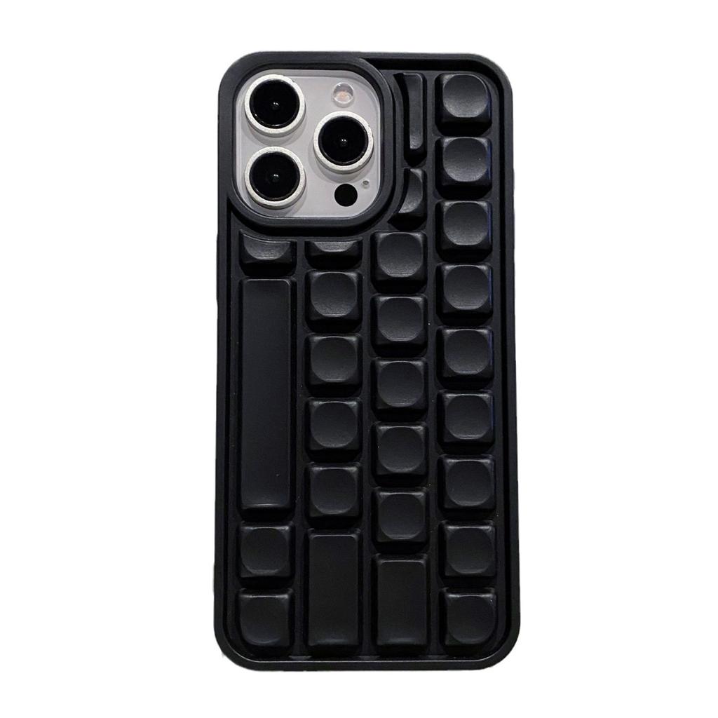New Keyboard Soft Shell Suitable for Apple 16pro Mobile Phone Case Iphone15promax Protective Case 14 13 Soft Shell