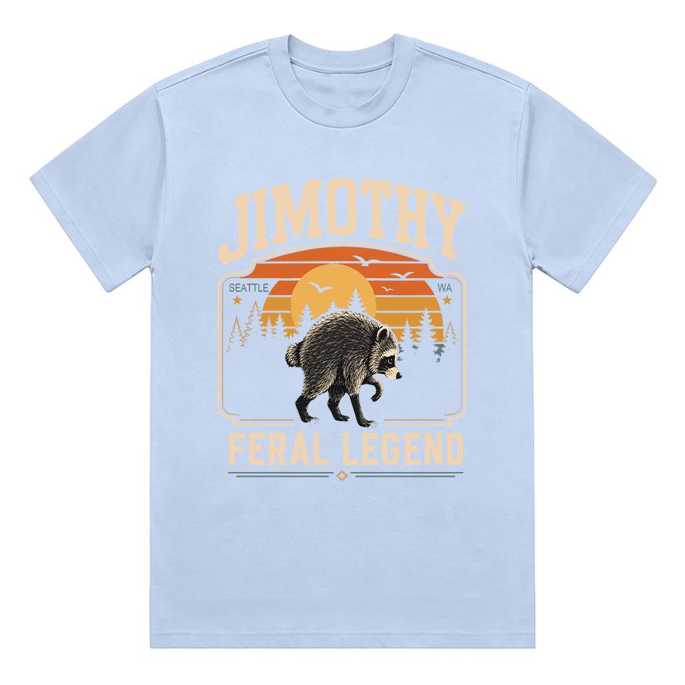 Confort Rétro Jimothy Raton Laveur T-shirt Drôle Seattle Mème Légende Impression Graphique T-shirt Animal Sauvage Mode Coton Manches Courtes Unisexe