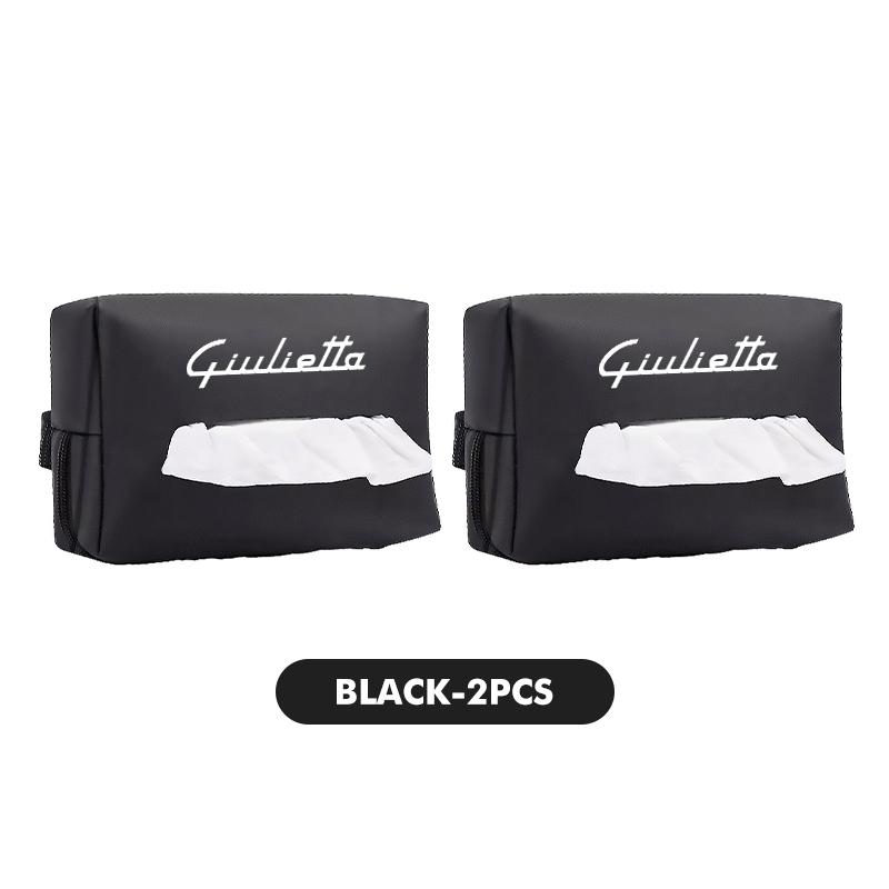 phngj8 Car Logo Center Console Armrest Tissue Box Seat Back Hanging Paper Boxs For Alfa Romeo 159 Giulietta 156 147 Giulia Mito GT