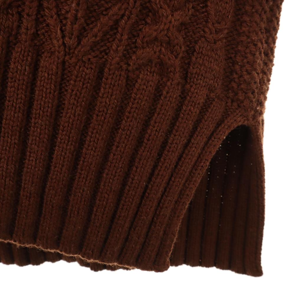 Ron Herman 7 Minutes Sleeve V Neck Sweater XS Brown Knit Men's Used