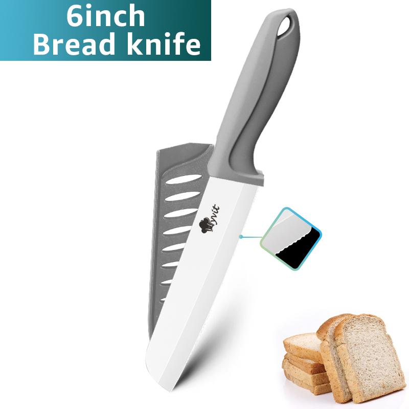 Ceramic Knives Kitchen Knive 3 4 5 6 inch Chef Paring Utility Slicing Bread Knife +Peeler Zirconia White Blade Cooking Tool