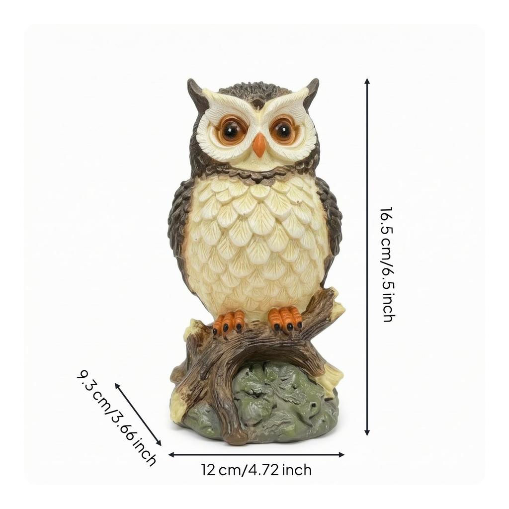 Nocturnal Bird Lamp Light Carved Night with Switch 3D Owl for Bedside, Bedroom, Dorm Room