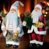 Holiday Supplies Santa Claus Figurines Standing Posture Christmas Dolls Window Decorations Gifts