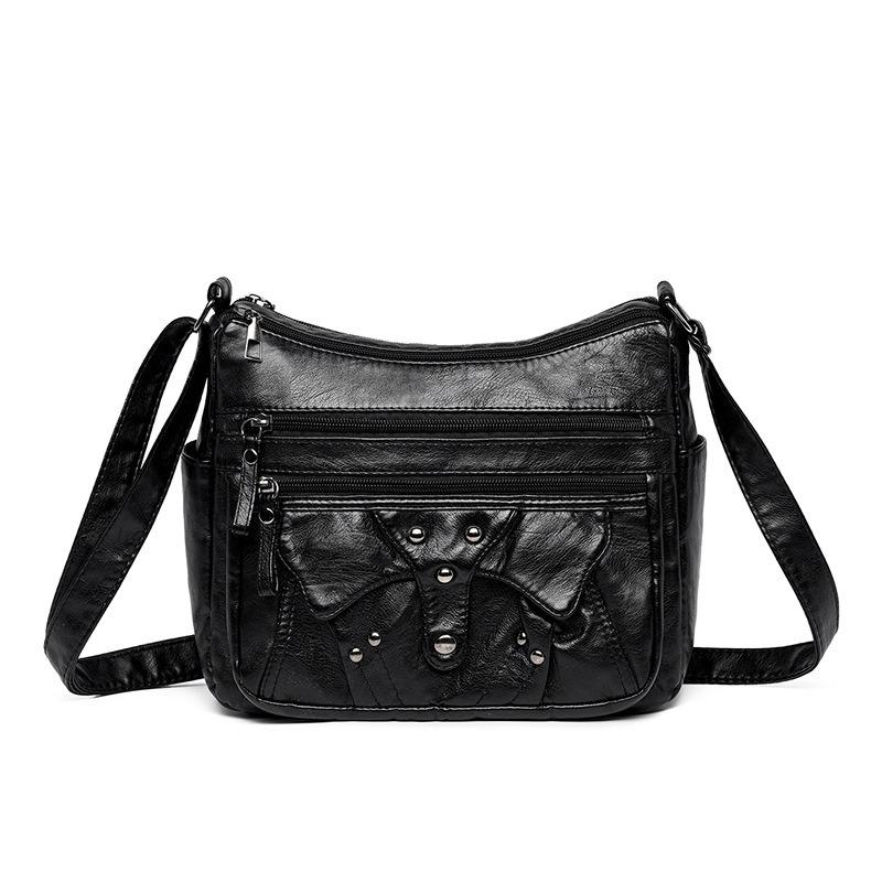 Vintage PU Leer Grote Capaciteit Casual Crossbody Tas