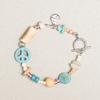 Peace Mark Symbol Bracelet Turquoise