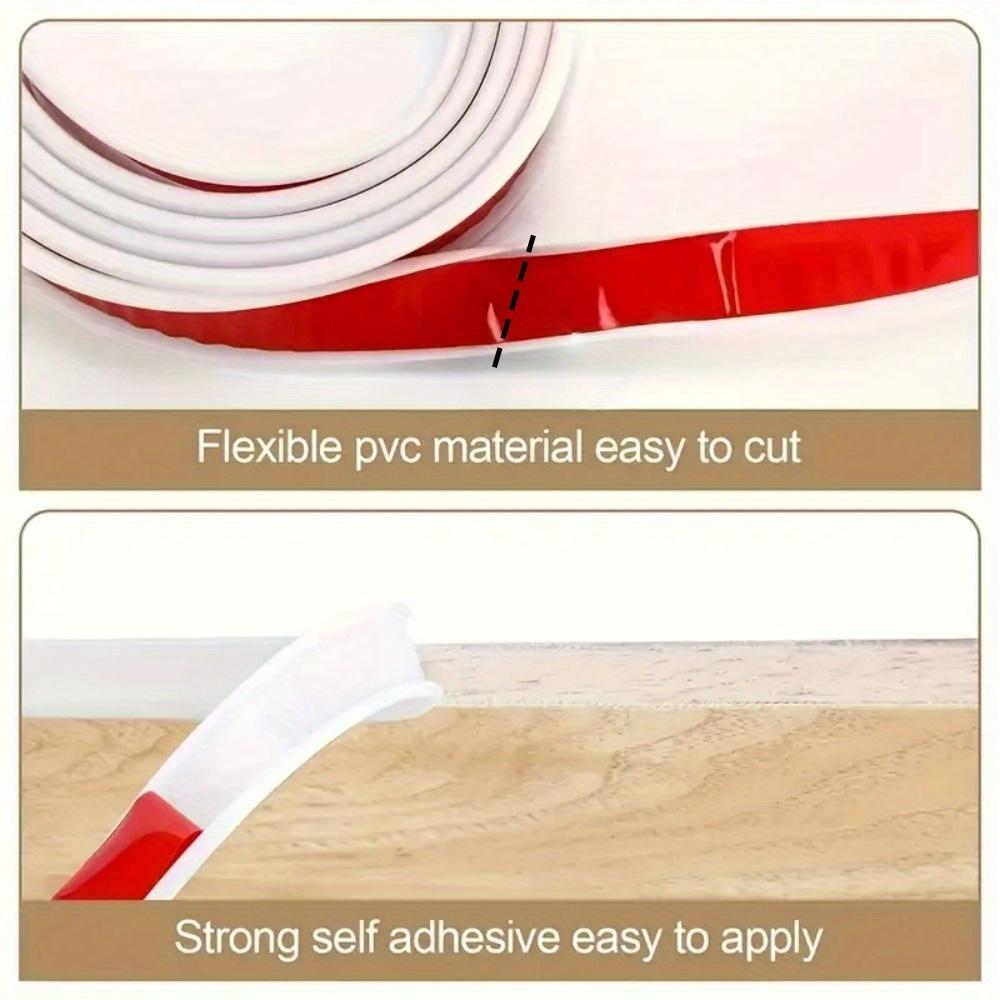 1PC 10m/393.7inch Self-Adhesive Edge Banding Tape Furniture Wood Board Cabinet Table Chair Protector U-Shaped Silicone Rubber