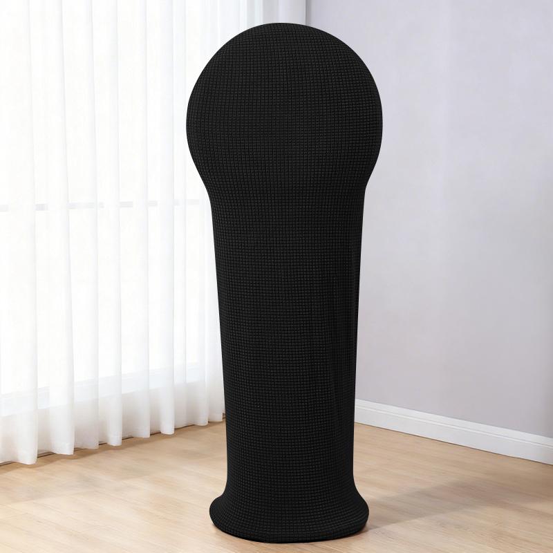 

New Jacquard Elastic Fan Dust Covers Full Coverage Protector Solid Color Tower Electric Fan Covers Universal Storage Cover 1PC
