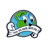 Environmental Protection Theme Cartoon Love The Earth Brooch Green Irregular Oil Drip Alloy Badge Wear Medal Pin