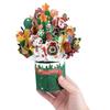 Kreativ Flerfärgad Jul 3D Hälsningskort Pappersprydnader God Jul Postkort Hantverk Pop Up Lyckönskningskort Festival