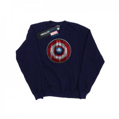 Mens Captain America Wooden Shield Sweatshirt