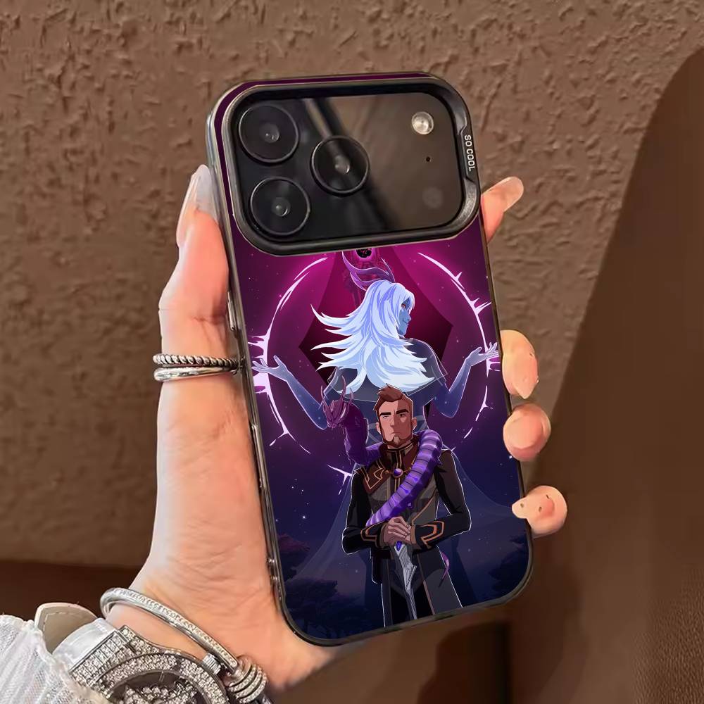 Cartoon The D-dragon P-Prince  Phone Case For iPhone 17,16,15,14,13,12,11,Pro Max,Plus Candy Silver Cover